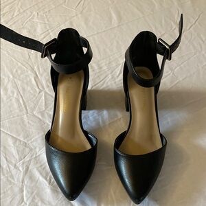 Dream Pairs Black Heels with Ankle Strap